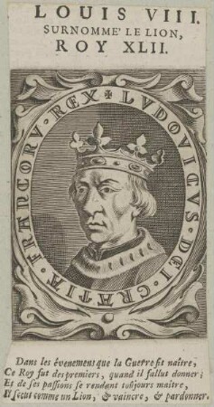 Bildnis von Louis VIII., König von Frankreich