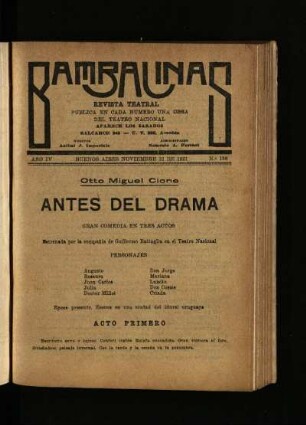 Antes del drama : gran comedia en tres actos