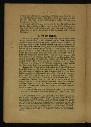 3. Von der Zeugung.