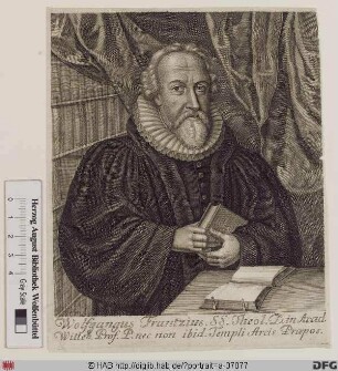 Bildnis Wolfgang Franz (lat. Frantzius)