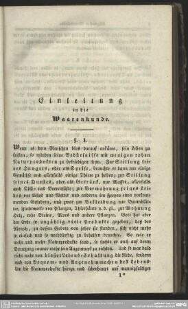 Einleitung in die Waarenkunde