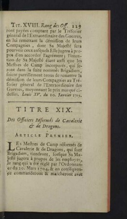 Titre XIX.