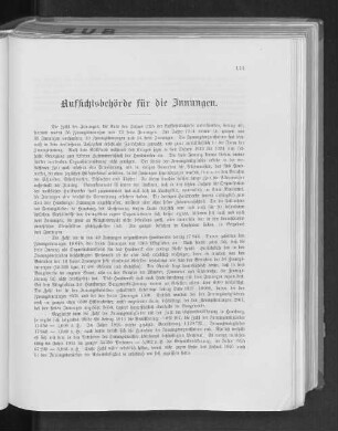 Aufsichtsbehörde für die Innungen.