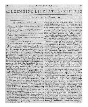 Civilistisches Magazin. Bd. 1-2, H. 1-2. Von Gustav Hugo. Berlin: Mylius 1790-92