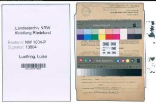Entnazifizierung Luise Luetfring , geb. 10.06.1902 ()