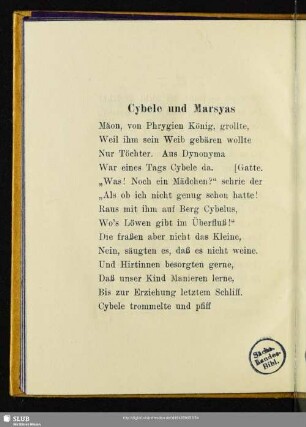 Cybele und Marsyas