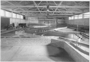 Hydraulisches Modell Rheinstrecke Düsseldorf-Heerdt