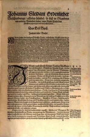 Der ... Ordenlicher Beschreibunge vnnd Verzeychnisse allerley fürnemer Händel so sich ... bei Regierung ... Keyser Carls des Fünfften ... zugetragen, 1
