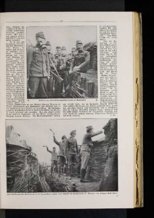 Soldaten des österreichisch=ungarischen Heeres mit Gasmasken.