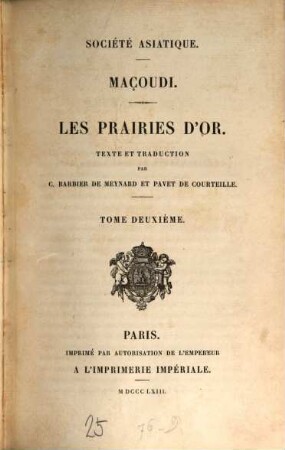 Les prairies d'or, 2