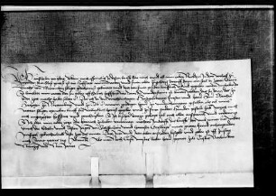 Anselm von Yberg verzichtet als Erbe seines Vaters gegen Herzog Ulrich auf die Hofstatt im Vorhof des Schlosses zu Winnenden und gibt einen Brief Graf Ulrichs V. über die Berechtigung dort zu bauen zurück.