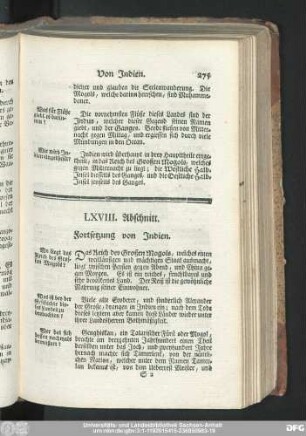 LXVIII. Abschnitt. Fortsetzung von Indien.
