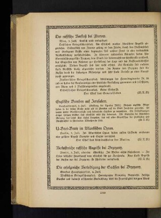 Der russische Vorstoß bei Zborow.