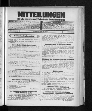 Jahrgang 1930, Hamburg, den 29. Juni, Nummer 26