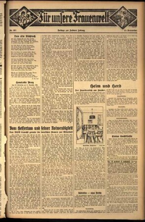 Zweite Ausgabe vom Mittwoch, den 13. November 1935.