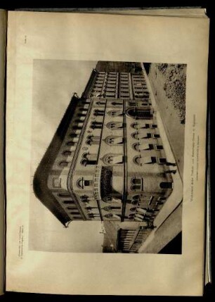 Wohnhaus Ecke Trefort- und Eszterhàzy-Gasse in Budapest. Architekt: Julius Schweiger.