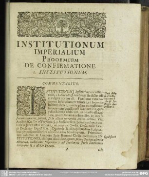 Prooemium De Confirmatione