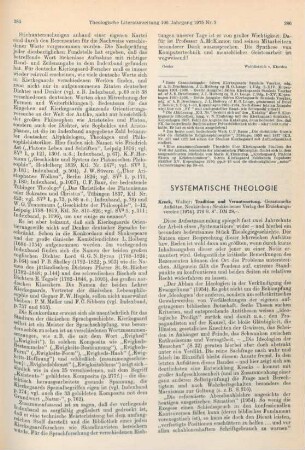 386-389 [Rezension] Kreck, Walter, Tradition und Verantwortung