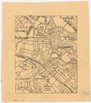 Bebauungsplan Berlin-Reinickendorf: Ausschnitt aus Grundplan für Groß-Berlin 1:25000