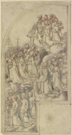 Innenseite des rechten Flügels eines Allerheiligenaltars