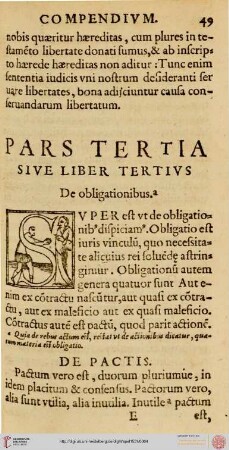Pars Tertia