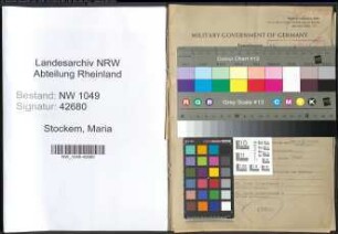 Entnazifizierung Maria Stockem , geb. 11.11.1914 ()