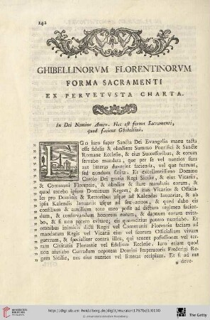 Ghibellinorum Florentinorum forma sacramenti ex pervetusta charta
