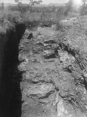 Goldführender Quarzgang : Goldführender Quarzgang einer Mine bei Kwiguta.
