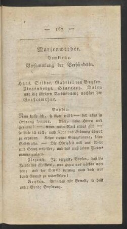 Marienwerder. Domkirche. Versammlung der Verbündeten