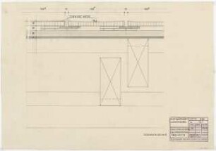 GDF Wüstenrot, Ludwigsburg Innenausbau: Wandverkleidung Großer Konferenzraum, Variante: Detail 1:1