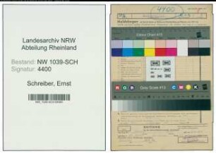 Entnazifizierung Ernst Schreiber , geb. 30.12.1909 (Landwirt)