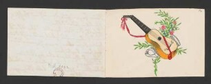 15a-15a Doppelblatt mit Gitarre