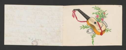 15a-15a Doppelblatt mit Gitarre