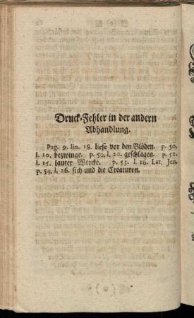 Druck-Fehler in der andern Abhandlung.