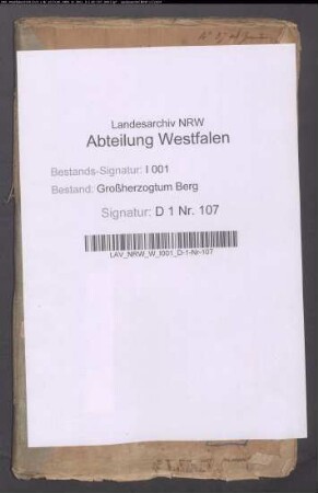 Die erledigten Präbenden und Berechnug der Revenüen beim Kapitel zu St. Mauritz