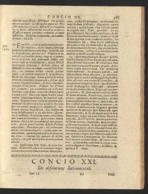 Concio XXI.