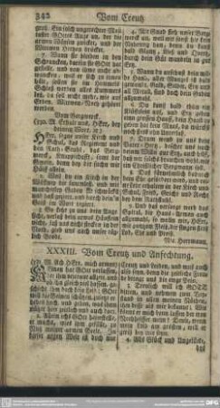 XXXIII. Vom Creutz und Anfechtung
