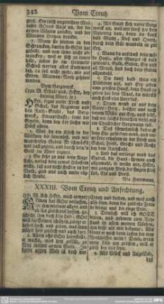 XXXIII. Vom Creutz und Anfechtung
