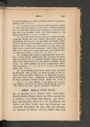 2354. Lüders (Gustav Adolph).
