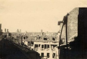 Zerstörungen Zweiter Weltkrieg - Stadtgebiet. Schützenstraße