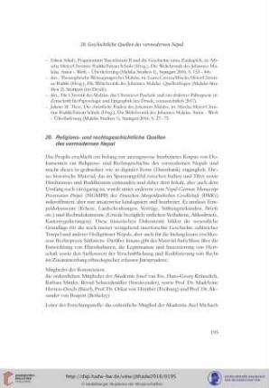 20. Religions- und rechtsgeschichtliche Quellen des vormodernen Nepal