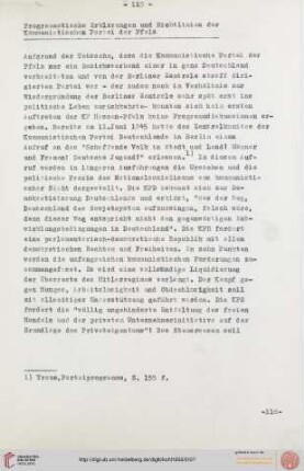 Programmatische Erklärungen und Richtlinien der Kommunistischen Partei der Pfalz