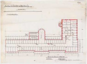 Collegium Bernhardinum, Attendorn: Dachgeschossgrundriss 1:100