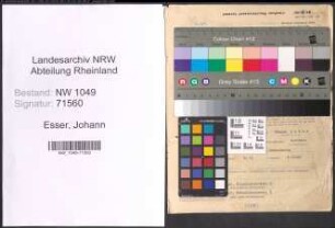 Entnazifizierung Johann Esser , geb. 06.06.1889 (Standesbeamter)