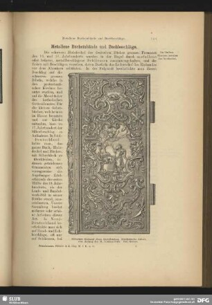Metallene Bucheinbände und Buchbeschläge
