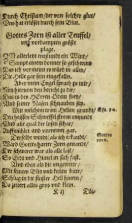 Gottes Zorn ist aller Teuffel/ und vordampten gröste plage.