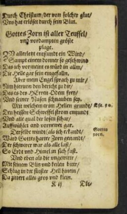 Gottes Zorn ist aller Teuffel/ und vordampten gröste plage.