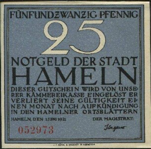 Geldschein / Notgeld