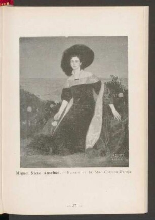 Miguel Nieto Anselmo. - Retrato de la Sta. Carmen Baroja