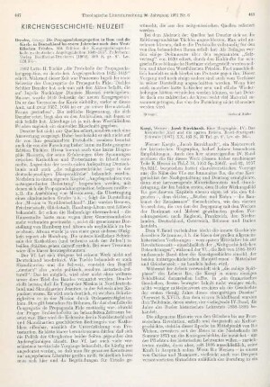 447-448 [Rezension] Denzler, Georg, Die Propagandakongregation in Rom und die Kirche in Deutschland im ersten Jahrzehnt nach dem westfälischen Frieden